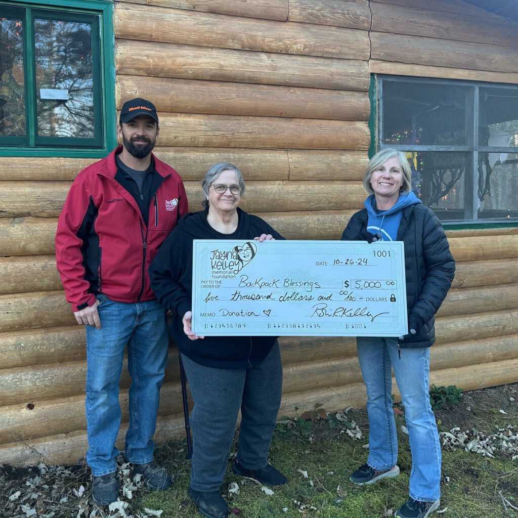 Backpack Blessings check presentation